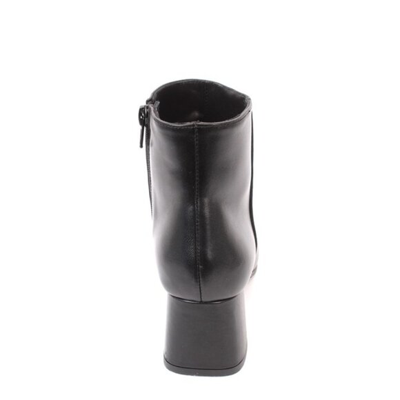 Luca Grossi 736 Black Leather Ankle Heel Boots - Picture 4 of 7